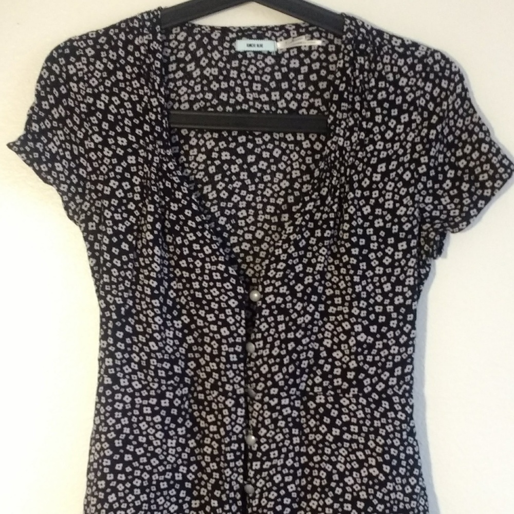 Kimchi Blue black floral mini dress